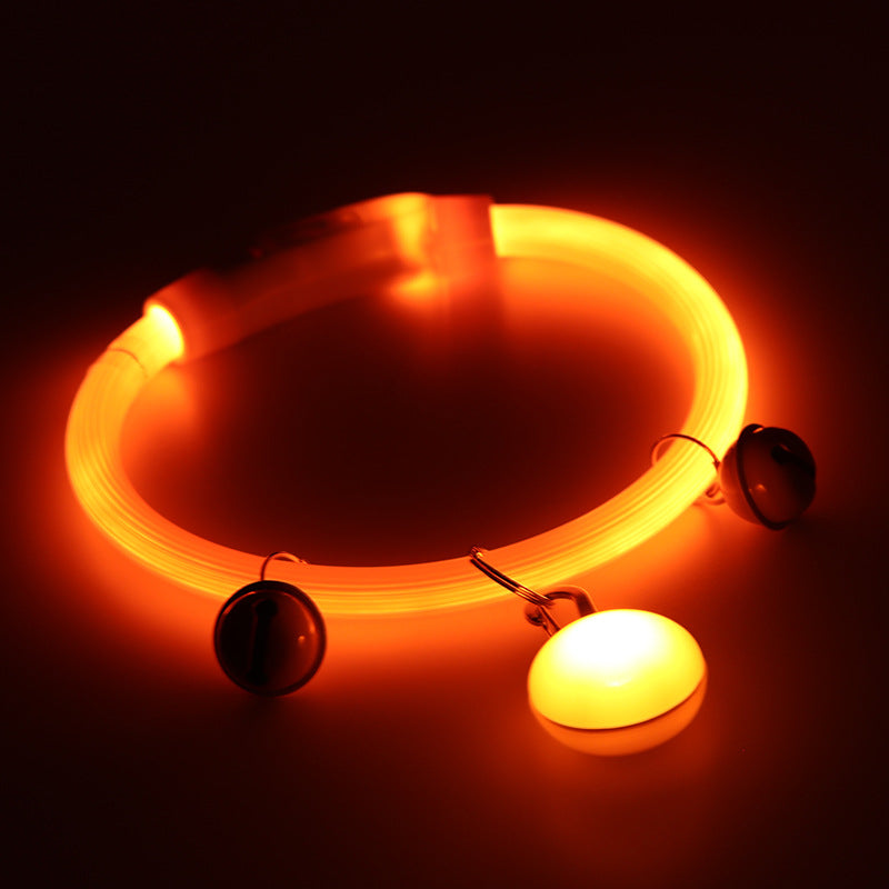 Dog Shiny Dog Collar Pet Luminous Dog Walking Light Dog Collar Collar